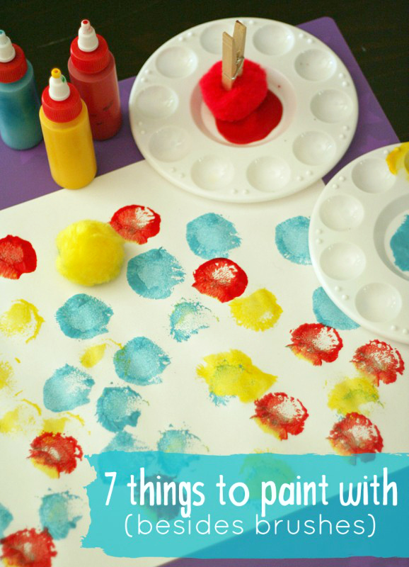 7 {More} Unique Painting Tools for Kids - Make and Takes